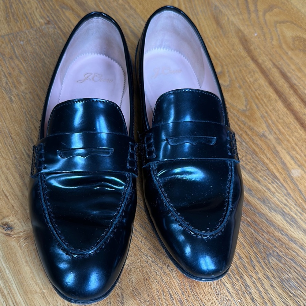 J. Crew Black Academy Loafers